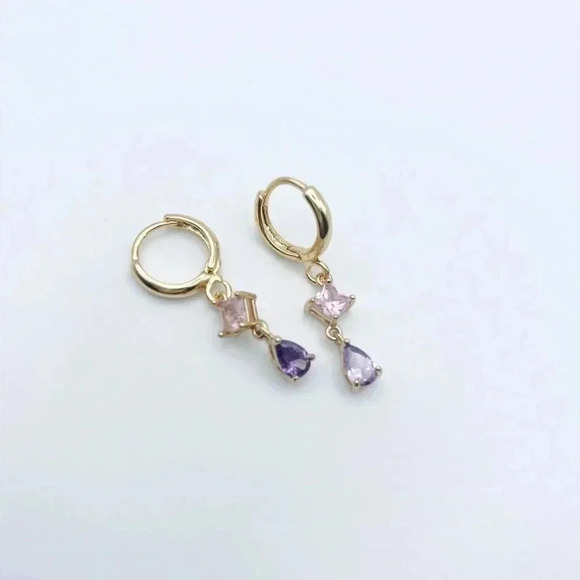 Huggie HOOPS Petit drop earrings - Picture 2 of 3